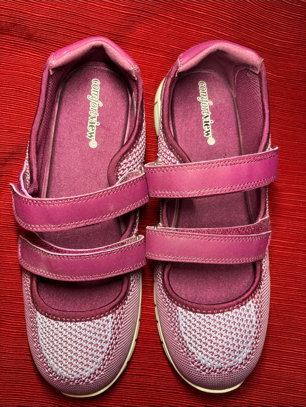Comfortview sneakers, women’s size 10M, burgundy in color, very good condition. - Picture 5 of 8